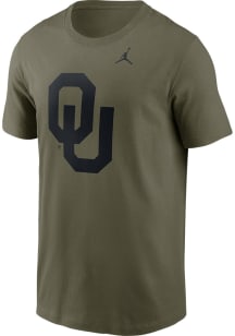 Nike Oklahoma Sooners Olive Dri-Fit Short Sleeve T Shirt