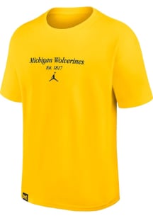 Nike Michigan Wolverines Yellow Max 90 Short Sleeve T Shirt