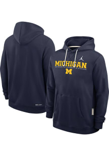 Nike Michigan Wolverines Mens Blue Dri-Fit Hood