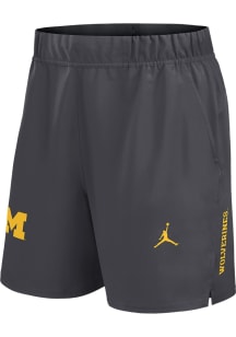 Nike Michigan Wolverines Mens Charcoal Victory Shorts