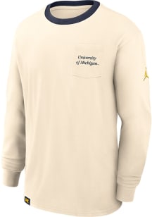 Nike Michigan Wolverines Blue Max 90 Long Sleeve T Shirt