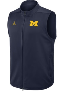 Nike Michigan Wolverines Mens Blue Victory Sleeveless Jacket