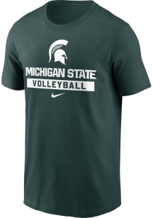 Nike Michigan State Spartans Green Volleyball Short Sleeve T Shirt