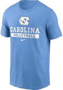Nike North Carolina Tar Heels Light Blue Volleyball Short Sleeve T Shirt