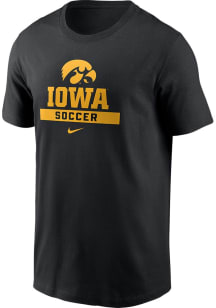 Nike Iowa Hawkeyes Black Soccer Short Sleeve T Shirt