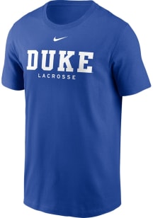 Nike Duke Blue Devils Blue Lacrosse Short Sleeve T Shirt