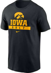 Nike Iowa Hawkeyes Black Golf Short Sleeve T Shirt