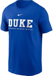 Nike Duke Blue Devils Blue Basketball Short Sleeve T Shirt