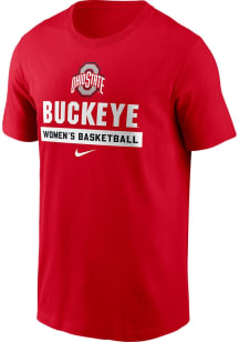 Nike Ohio State Buckeyes Red Basketball Short Sleeve T Shirt