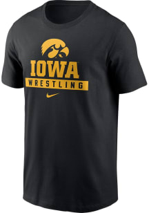 Nike Iowa Hawkeyes Black Cotton Short Sleeve T Shirt