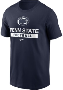 Nike Penn State Nittany Lions Navy Blue Football Short Sleeve T Shirt
