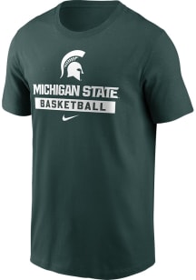 Nike Michigan State Spartans Green Basketball Short Sleeve T Shirt