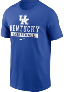 Nike Kentucky Wildcats Blue Basketball Short Sleeve T Shirt