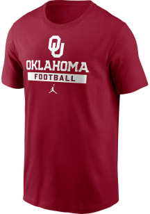 Nike Oklahoma Sooners Crimson Football Short Sleeve T Shirt