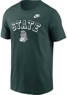 Nike Michigan State Spartans Green Football Legacy Short Sleeve T Shirt