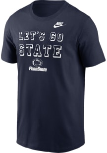 Nike Penn State Nittany Lions Navy Blue Football Legacy Short Sleeve T Shirt