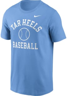 Nike North Carolina Tar Heels Blue Baseball Short Sleeve T Shirt