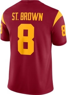 Amon-Ra St. Brown  Nike USC Trojans Cardinal Football Amon-Ra St. Brown Vapor Football Jersey