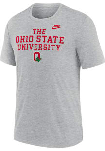 Nike Ohio State Buckeyes Grey Triblend Short Sleeve Fashion T Shirt