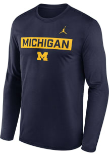 Nike Michigan Wolverines Blue Legend Long Sleeve T Shirt