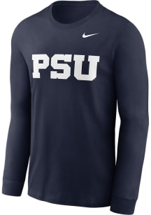 Nike Penn State Nittany Lions Navy Blue Alternate Logo Long Sleeve T Shirt
