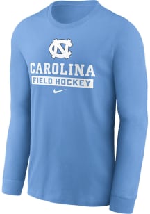 Nike North Carolina Tar Heels Light Blue Cotton Long Sleeve T Shirt