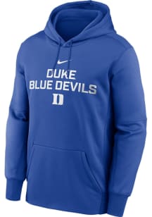 Nike Duke Blue Devils Mens Blue Wordmark Hood