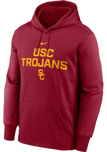 Nike USC Trojans Mens Cardinal Wordmark Hood