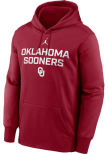 Nike Oklahoma Sooners Mens Cardinal Wordmark Hood
