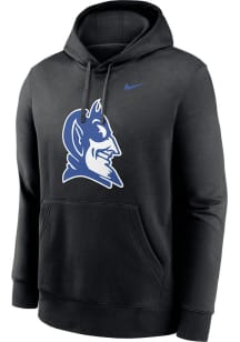 Nike Duke Blue Devils Mens Black Club Fleece Long Sleeve Hoodie
