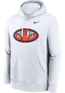 Nike Auburn Tigers Mens White Club Fleece Long Sleeve Hoodie
