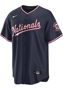 Washington Nationals Mens Nike Replica Alt Jersey - Navy Blue