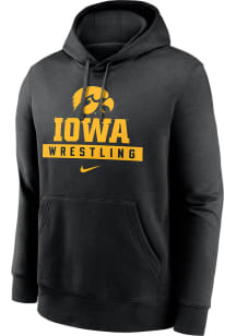 Nike Iowa Hawkeyes Mens Black Club Fleece Long Sleeve Hoodie