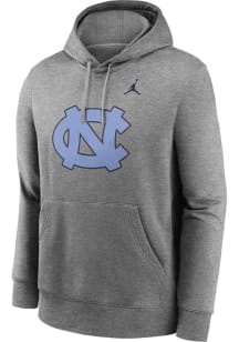 Nike North Carolina Tar Heels Mens Grey Club Fleece Long Sleeve Hoodie