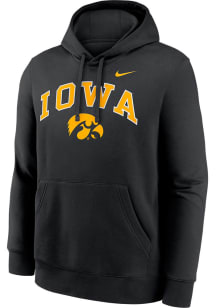 Nike Iowa Hawkeyes Mens Black Club Fleece Long Sleeve Hoodie