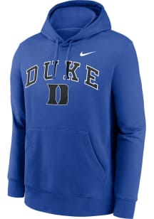 Nike Duke Blue Devils Mens Blue Club Fleece Long Sleeve Hoodie