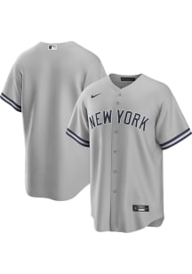 New York Yankees Mens Nike Replica Away Jersey - Grey