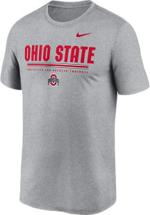 Nike Ohio State Buckeyes Grey Legend Short Sleeve T Shirt