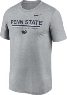 Nike Penn State Nittany Lions Grey Legend Short Sleeve T Shirt