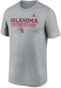Nike Oklahoma Sooners Grey Legend Short Sleeve T Shirt
