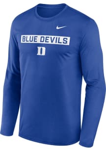 Nike Duke Blue Devils Blue Legend Two Hit Long Sleeve T-Shirt