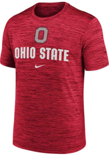 Nike Ohio State Buckeyes Red Velocity Short Sleeve T Shirt