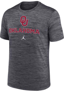 Nike Oklahoma Sooners Black Velocity Short Sleeve T Shirt