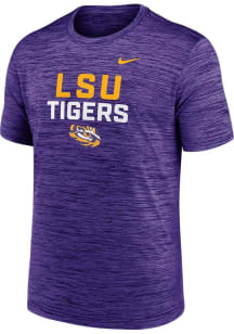 Nike LSU Tigers Purple Velocity Short Sleeve T Shirt