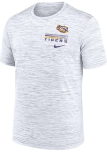 Nike LSU Tigers White Velocity Short Sleeve T Shirt