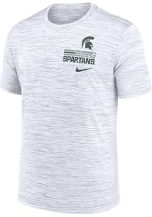 Nike Michigan State Spartans White Velocity Short Sleeve T Shirt