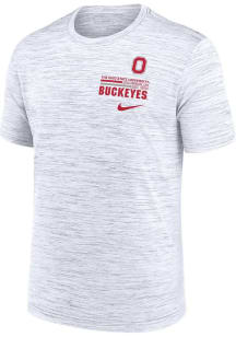 Nike Ohio State Buckeyes White Velocity Short Sleeve T Shirt