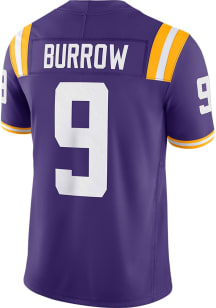 Joe Burrow  Nike LSU Tigers Purple Football Joe Burrow Vapor Football Jersey
