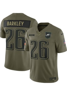 Saquon Barkley Nike Philadelphia Eagles Mens Olive Salute to Service Limited Football Jersey