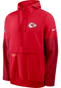 Nike Kansas City Chiefs Mens Red Sideline Anorak Pullover Jackets